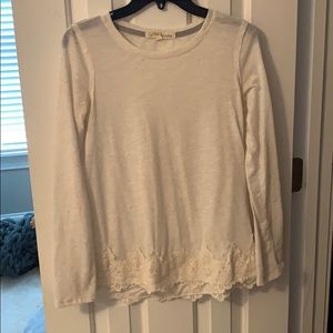 Long sleeve white shirt